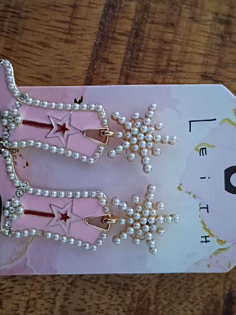 Leith Pierced Cowgirl Boots Earrings